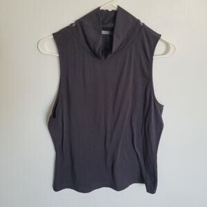 Athleta Black Sleeveless Outbound Tank Top Women's Medium Turtleneck